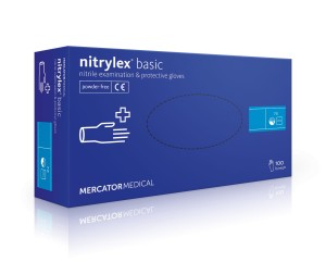 NITRYLEX Basic Rękawiczki Niebieskie - rozm. M