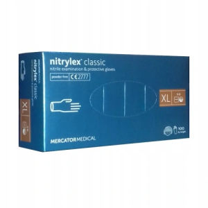 NITRYLEX Classic  Rękawiczki ochronne Niebieskie rozm. XL