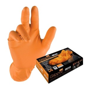GRIPPAZ Rękawice Nitrylowe POM 246 50sztuk Roz. XL BARDZO WYTRZYMAŁE