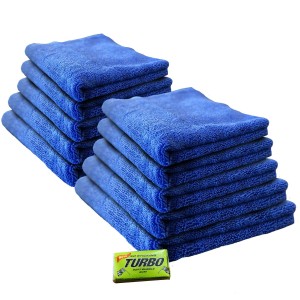 KAISER Mikrofibry bez obszycia 41x48 350g PROMOCJA 10sztuk Niebieskie