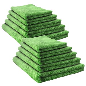 KAISER Mikrofibry bez obszycia 41x48 350g PROMOCJA 10sztuk Zielone