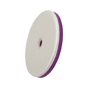 ZviZZer "Doodle" Wool - Pad white Ø 135/15/135mm, pad wełniany biały DA, futro polerskie