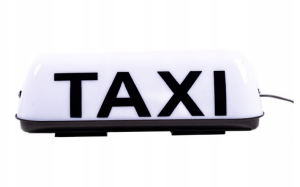 Lampa TAXI z podświetleniem LED na magnes 