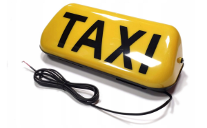 Lampa TAXI z podświetleniem LED na magnes