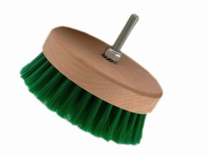 Kaiser Carpet Soft Brush – miękka szczotka na wkrętarkę do czyszczenia tapicerki, zielona
