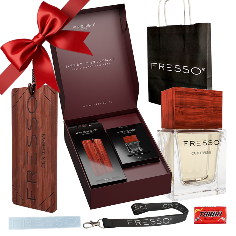 Fresso Christmas Gift Box Gentleman - Świąteczny zestaw prezentowy perfum zawieszka NA PREZENT