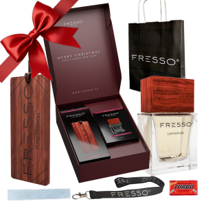 Fresso Christmas Gift Box Pure Passion  - Świąteczny zestaw prezentowy perfum zawieszka NA PREZENT
