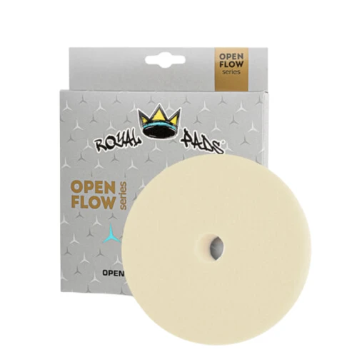 Royal Pads Open Flow Heavy Cut White 80mm - agresywny pad do polerki DA