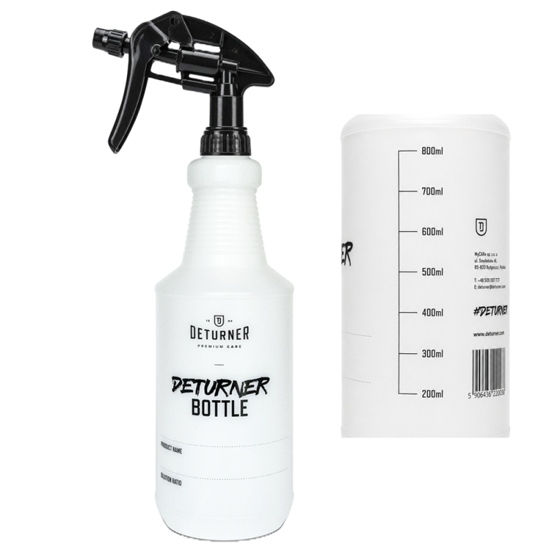 Deturner Bottle 1L – Pusta Butelka HDPE  z Trigerrem i Podziałką