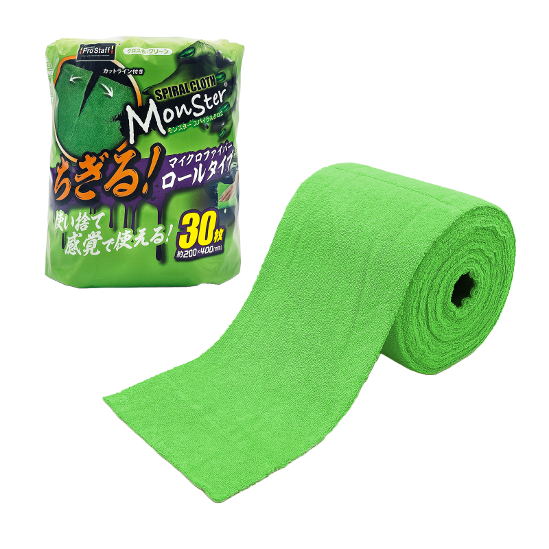 Prostaff Microfiber Cloth Green Color Monster – Mikrofibra na Rolce 30 Szt